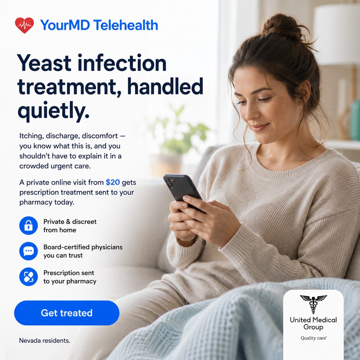 Yeast Infection Treatment, Handled Quietly: When Telehealth Is the Right Choice