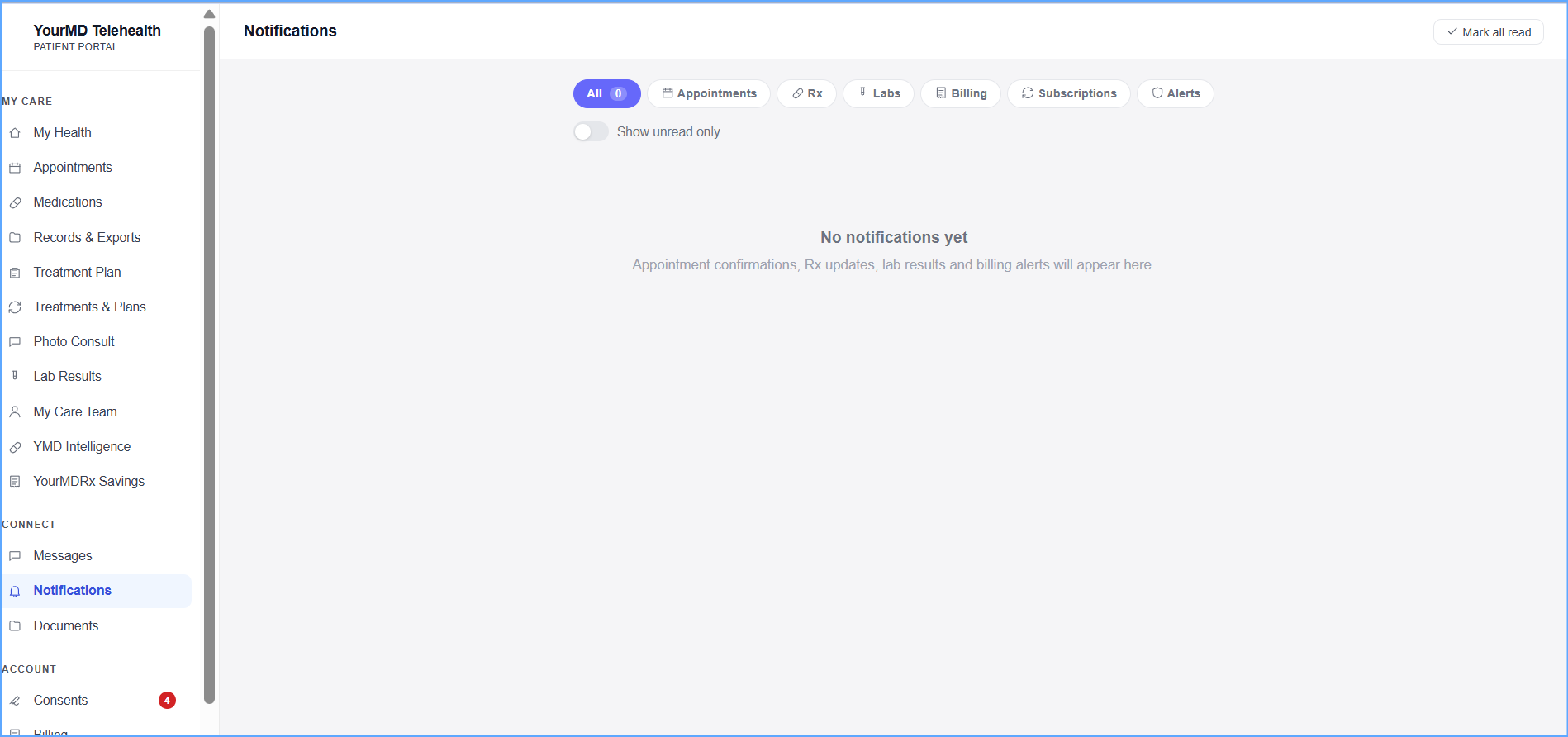 Nothing gets missed — YourMD patient portal